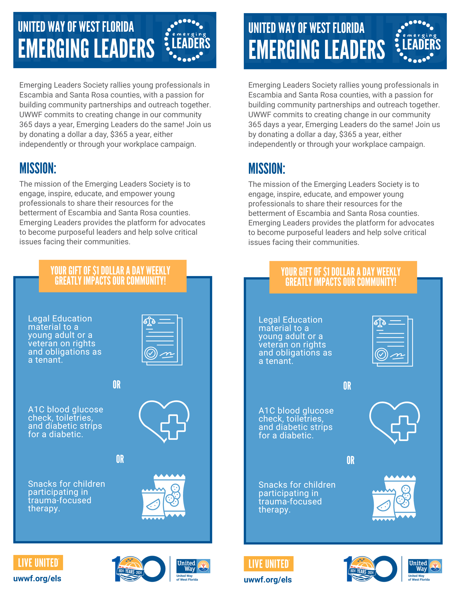 Emerging Leaders rack card